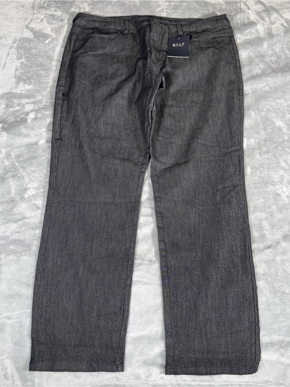 Bylt Basics Tech Denim Everyday Pants Mens 40x31 (Altered) Indigo Stretch NEW